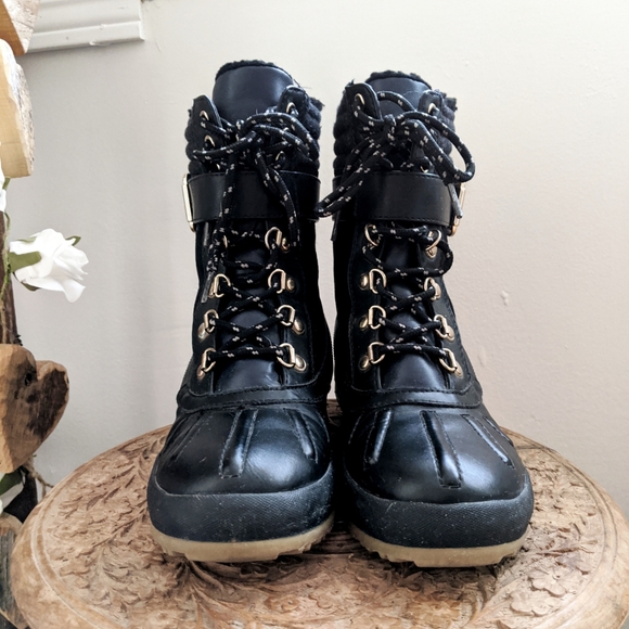 Call it Spring boots black/blue size 6.5 - Picture 2 of 11